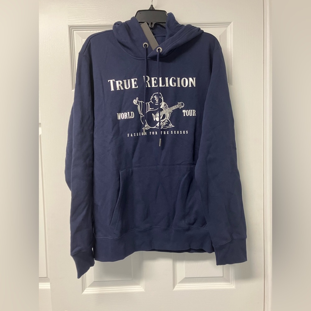 True Religion Dark Blue Graphic Hoodie